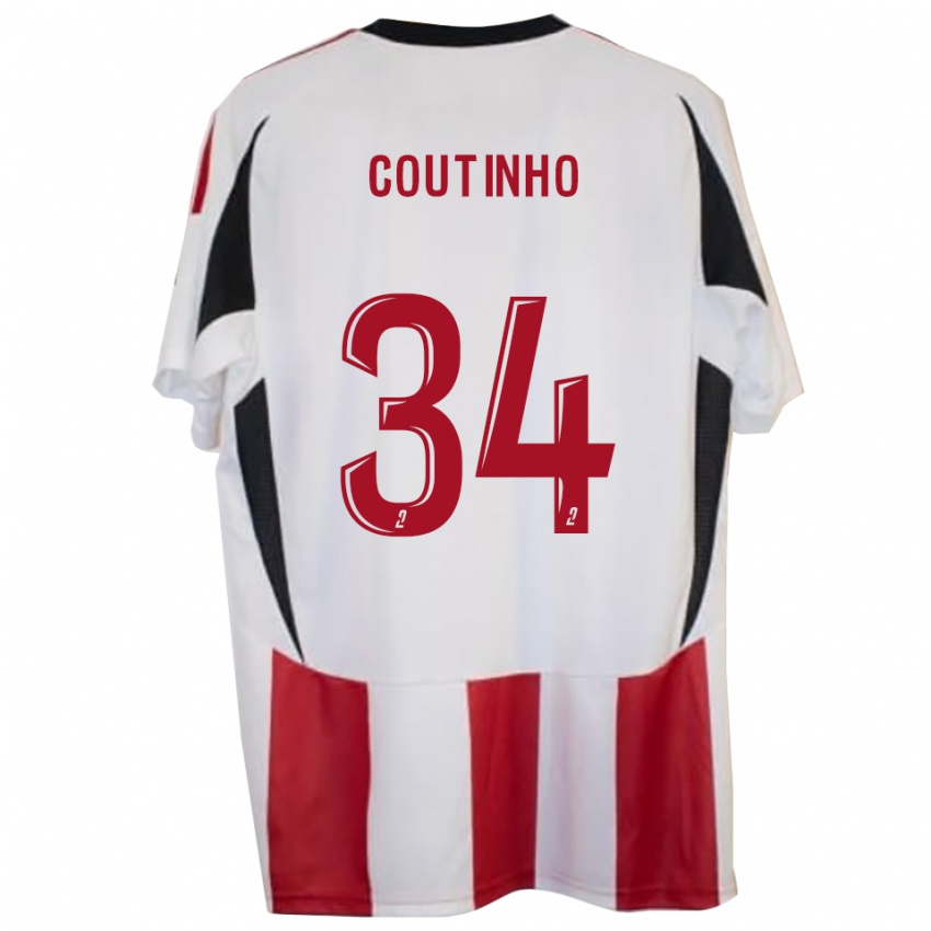 ילדים Ricardo Coutinho #34 אדום כחול ג'רזי ביתית 2025/26 חולצה קצרה