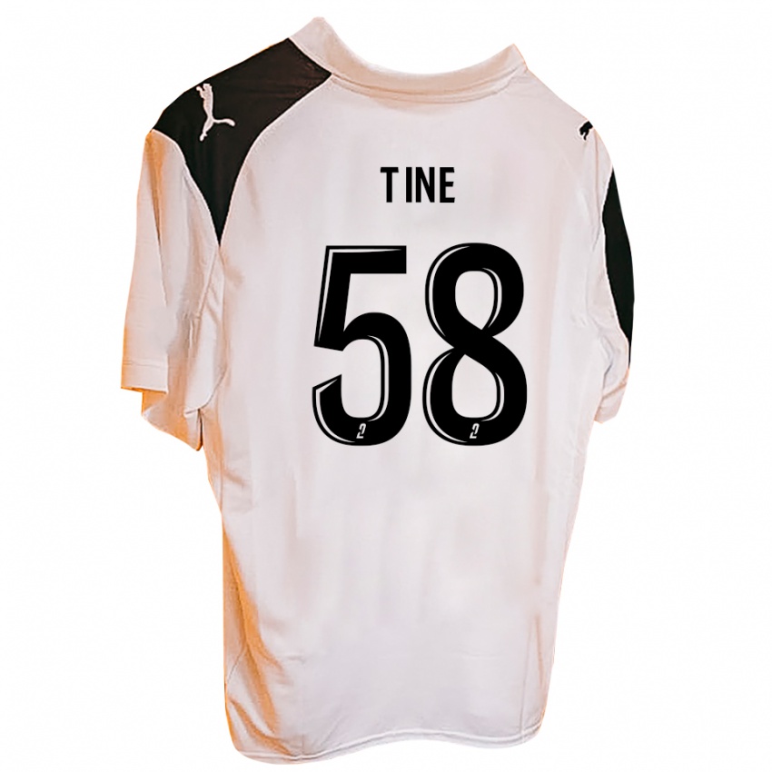 ילדים Mactar Tine #58 שחור לבן ג'רזי ביתית 2025/26 חולצה קצרה