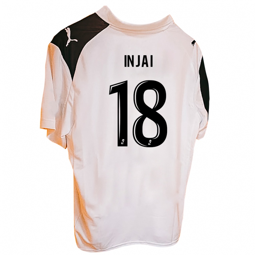 ילדים Carraro Injai #18 שחור לבן ג'רזי ביתית 2025/26 חולצה קצרה