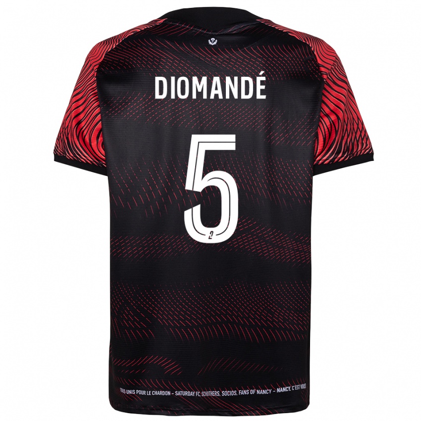 ילדים פול דיומנדה #5 לבן אדום ג'רזי ביתית 2025/26 חולצה קצרה