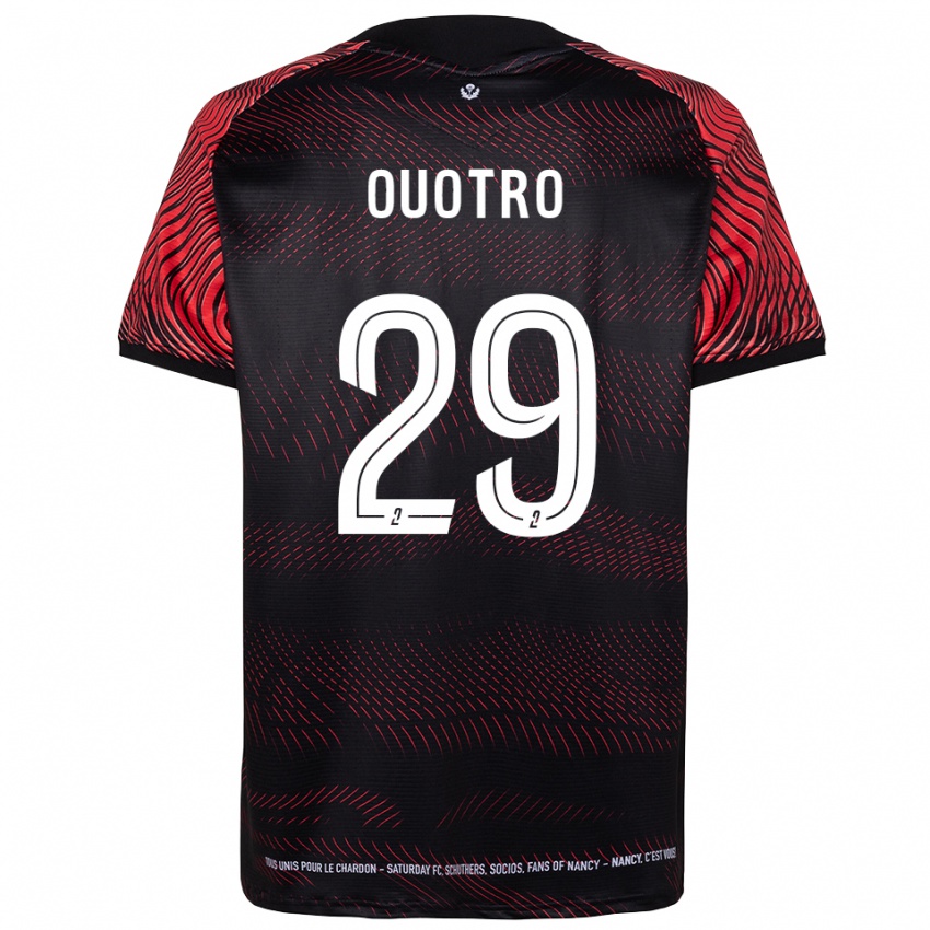 ילדים Patrick Ouotro #29 לבן אדום ג'רזי ביתית 2025/26 חולצה קצרה