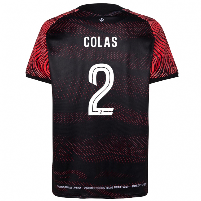 ילדים Arsenne Colas #2 לבן אדום ג'רזי ביתית 2025/26 חולצה קצרה