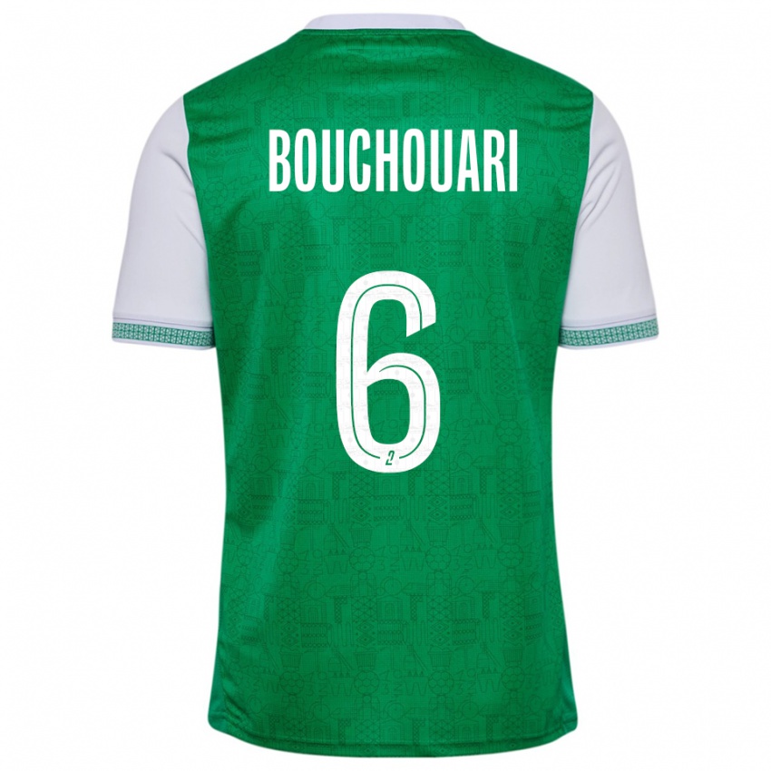 ילדים בנז'מן בושוארי #6 ירוק לבן ג'רזי ביתית 2025/26 חולצה קצרה