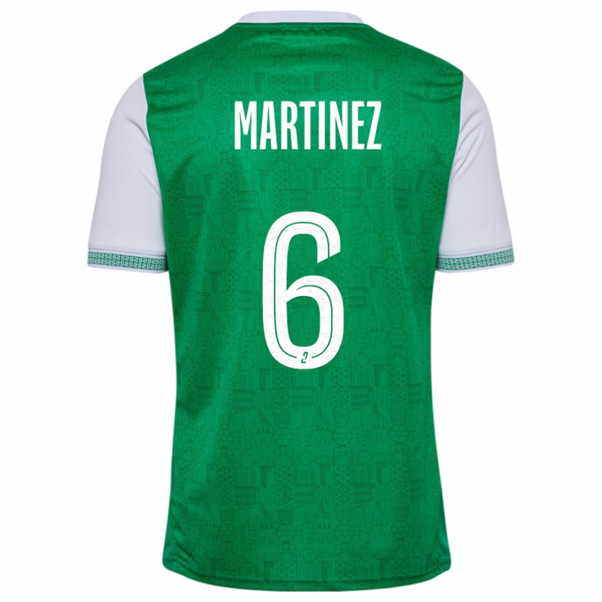ילדים ליסה מרטינז #6 ירוק לבן ג'רזי ביתית 2025/26 חולצה קצרה