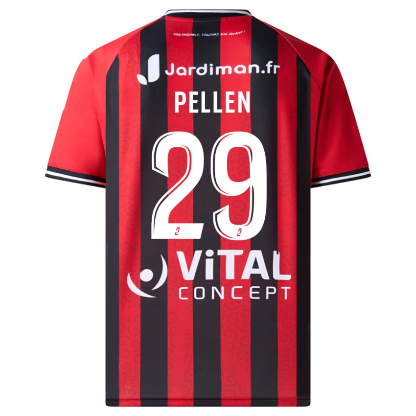 ילדים בלאנש פלן #29 אדום שחור ג'רזי ביתית 2025/26 חולצה קצרה