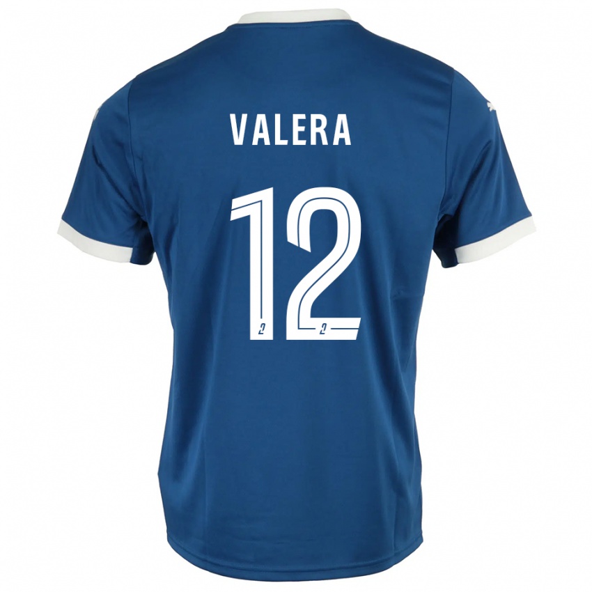 ילדים Louis Valera #12 כחול לבן ג'רזי ביתית 2025/26 חולצה קצרה