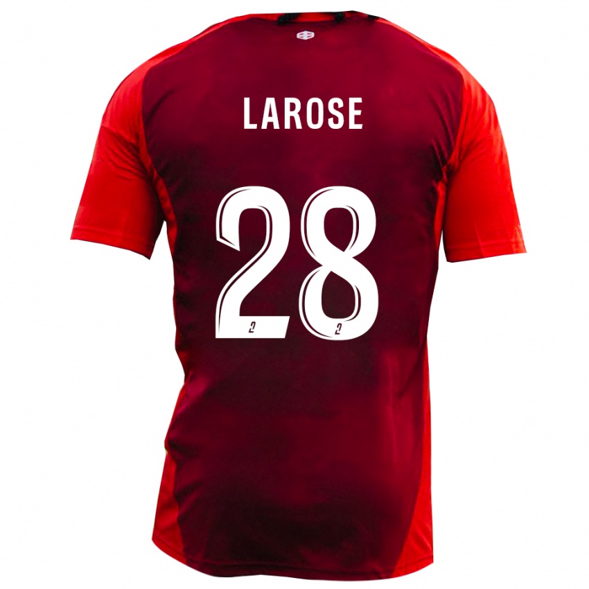 ילדים Antoine Larose #28 אדום בורגונדי ג'רזי ביתית 2025/26 חולצה קצרה