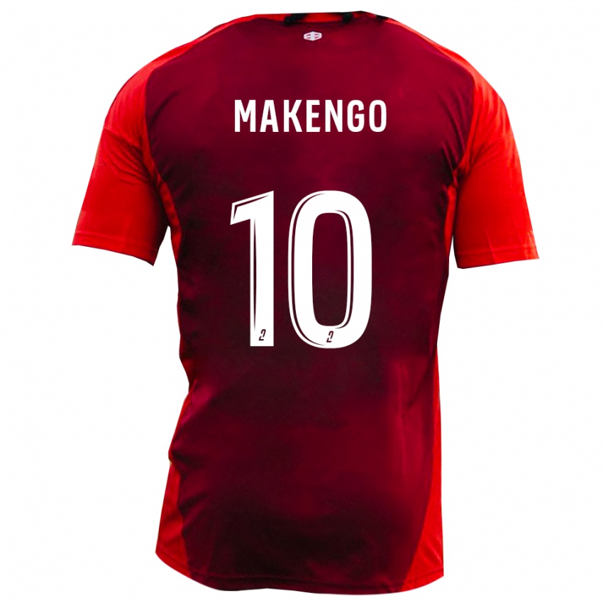 ילדים Thym-Gory Makengo #10 אדום בורגונדי ג'רזי ביתית 2025/26 חולצה קצרה