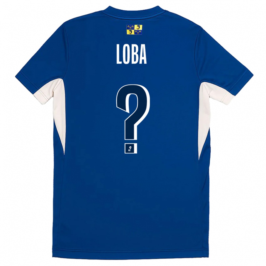 ילדים Nathiau Loba #0 כחול נייבי כחול ג'רזי ביתית 2025/26 חולצה קצרה