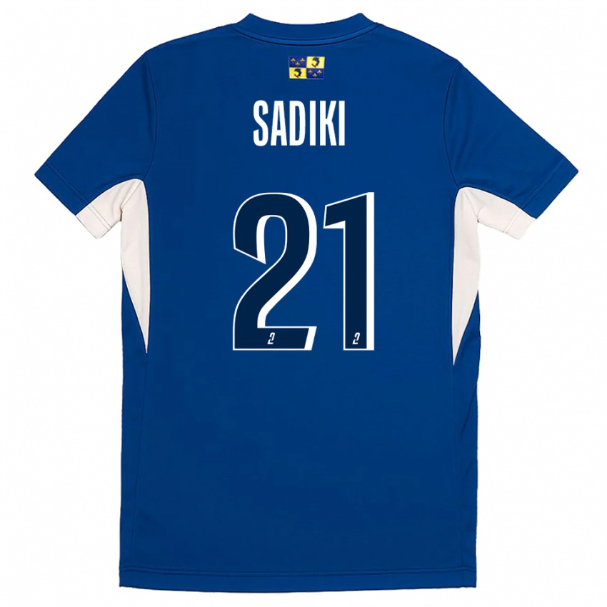 ילדים Nehla Sadiki #21 כחול נייבי כחול ג'רזי ביתית 2025/26 חולצה קצרה