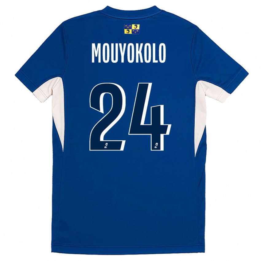 ילדים Loris Mouyokolo #24 כחול נייבי כחול ג'רזי ביתית 2025/26 חולצה קצרה