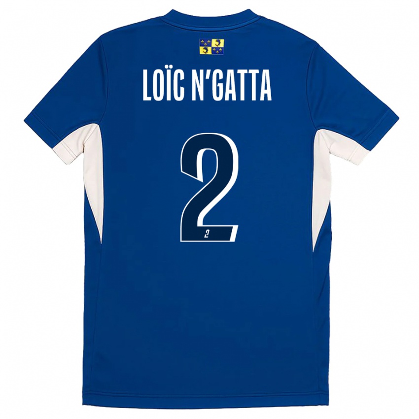 ילדים Ange Loïc N'gatta #2 כחול נייבי כחול ג'רזי ביתית 2025/26 חולצה קצרה