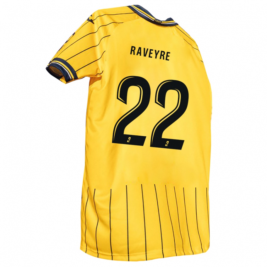 ילדים נואה ריייר #22 צהוב כחול נייבי ג'רזי ביתית 2025/26 חולצה קצרה