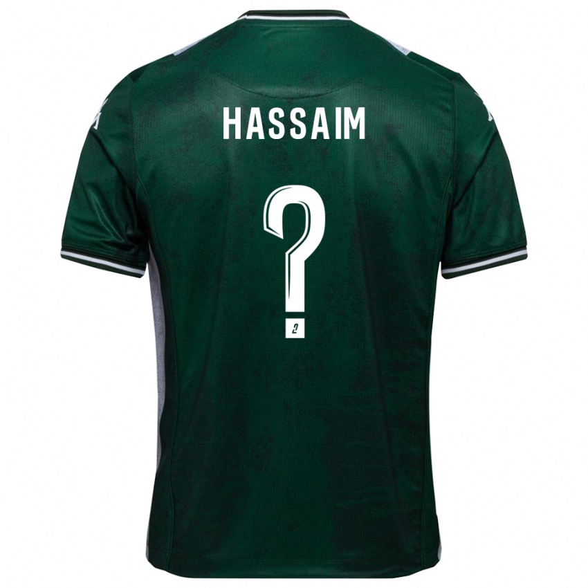 ילדים Melwane Hassaim #0 ירוק לבן ג'רזי ביתית 2025/26 חולצה קצרה