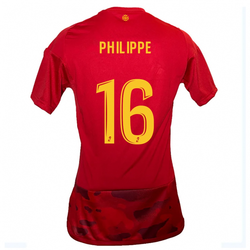 ילדים פלאווי פיליפה #16 אדום צהוב ג'רזי ביתית 2025/26 חולצה קצרה