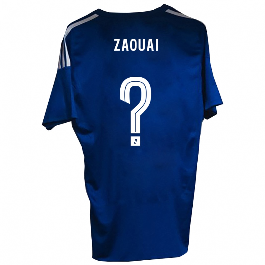 ילדים Alexandre Zaouai #0 כחול לבן ג'רזי ביתית 2025/26 חולצה קצרה