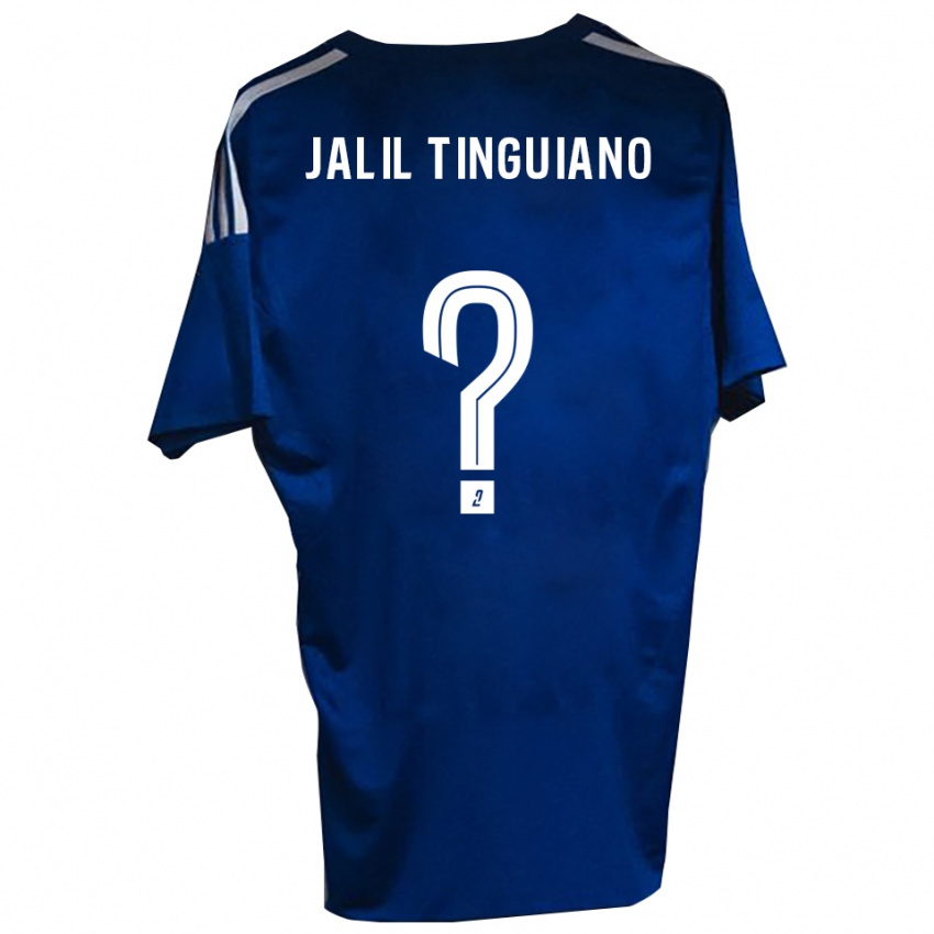 ילדים Abdoul Jalil Tinguiano #0 כחול לבן ג'רזי ביתית 2025/26 חולצה קצרה