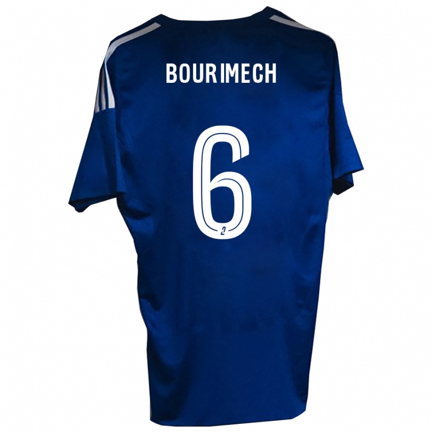 ילדים Ilyes Bourimech #6 כחול לבן ג'רזי ביתית 2025/26 חולצה קצרה