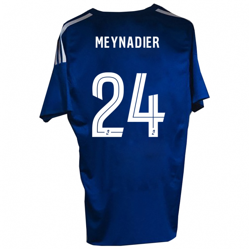 ילדים טום מנאדייה #24 כחול לבן ג'רזי ביתית 2025/26 חולצה קצרה