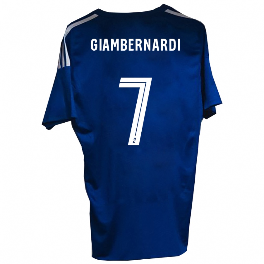 ילדים Anthony Giambernardi #7 כחול לבן ג'רזי ביתית 2025/26 חולצה קצרה