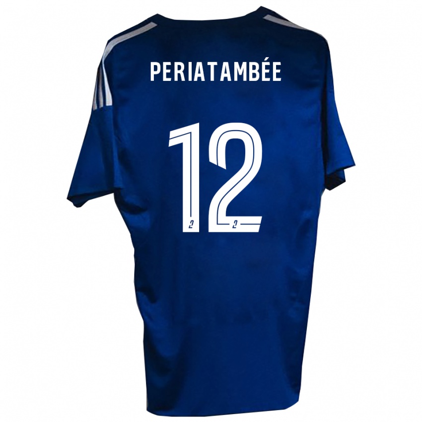 ילדים Tanis Periatambée #12 כחול לבן ג'רזי ביתית 2025/26 חולצה קצרה