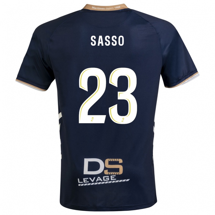 ילדים וינסנט סאסו #23 כחול נייבי זהב ג'רזי ביתית 2025/26 חולצה קצרה