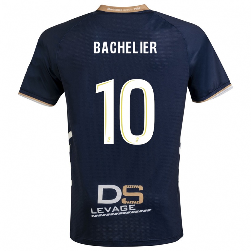 ילדים Ilyann Bachelier #10 כחול נייבי זהב ג'רזי ביתית 2025/26 חולצה קצרה