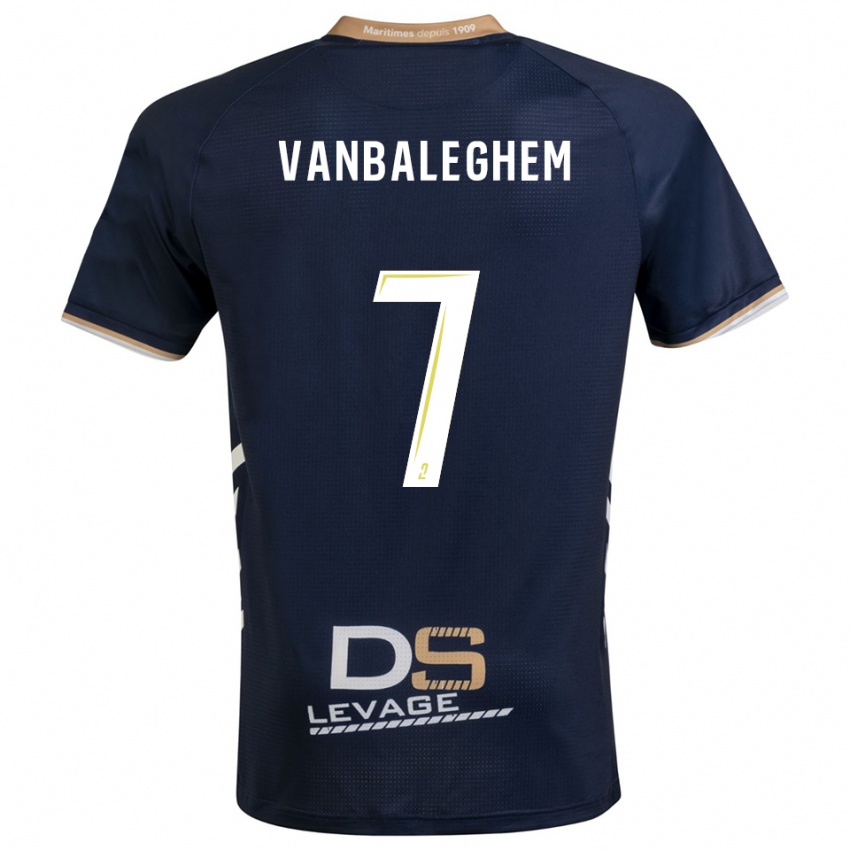 ילדים Martin Vanbaleghem #7 כחול נייבי זהב ג'רזי ביתית 2025/26 חולצה קצרה