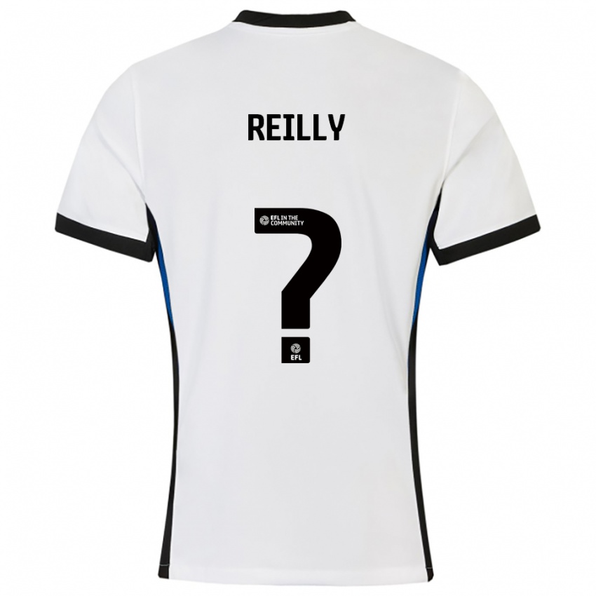 ילדים Connor Reilly #0 לבן כחול הרחק ג'רזי 2025/26 חולצה קצרה