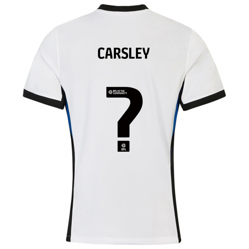 ילדים לוק ג׳יימס קרסלי #0 לבן כחול הרחק ג'רזי 2025/26 חולצה קצרה