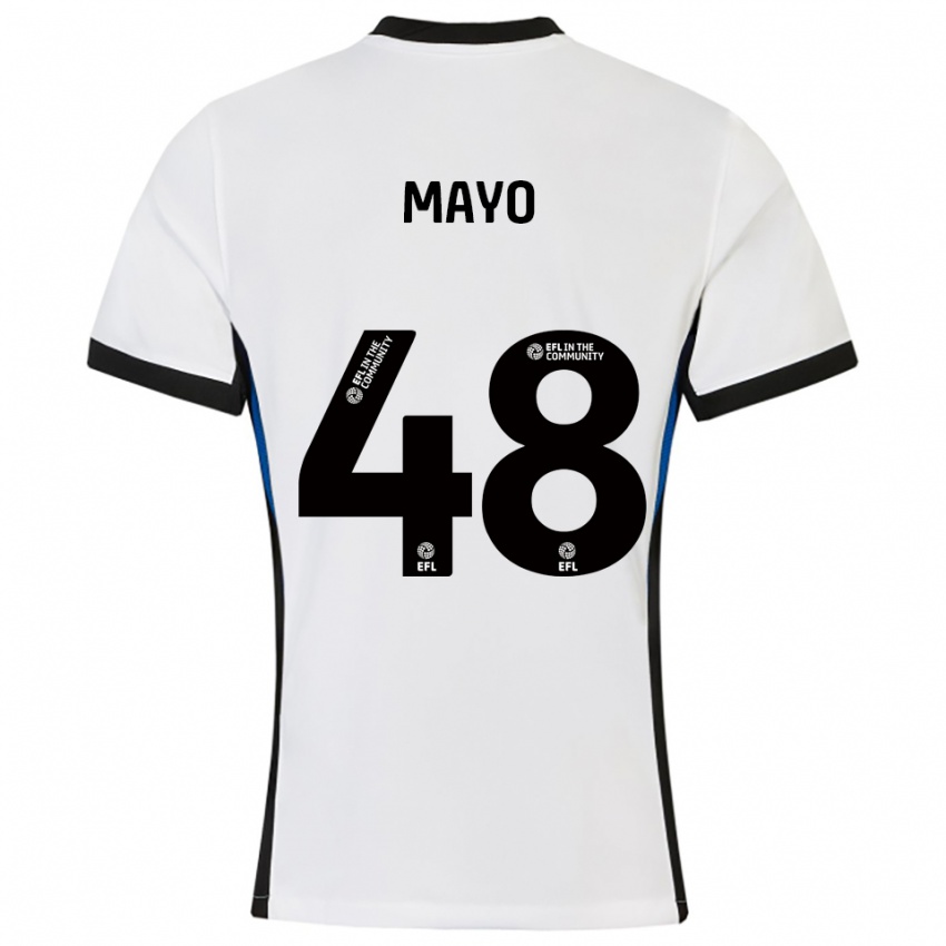 ילדים בראדלי פול מאיו #48 לבן כחול הרחק ג'רזי 2025/26 חולצה קצרה