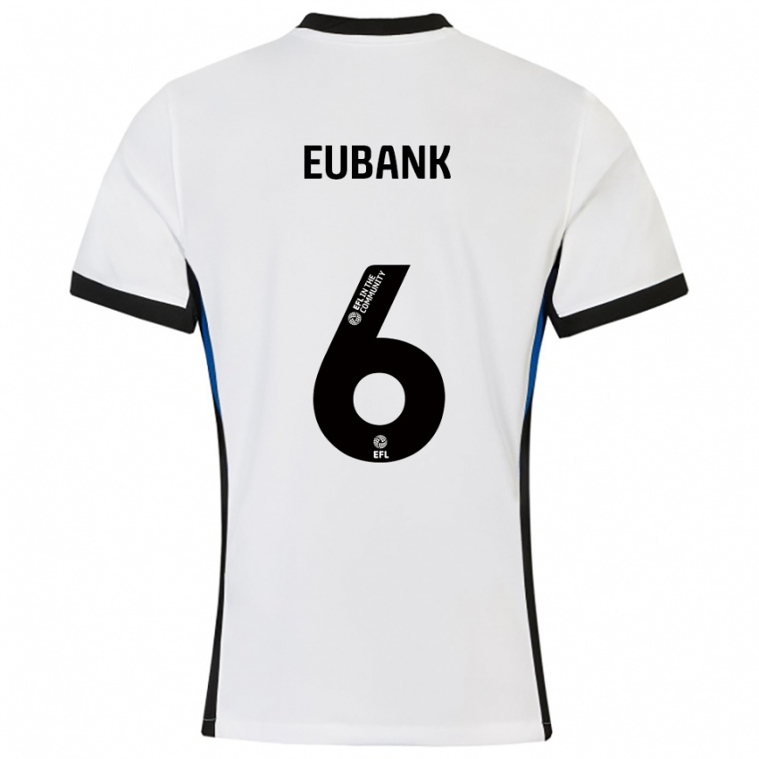 ילדים Cameron Eubank #6 לבן כחול הרחק ג'רזי 2025/26 חולצה קצרה