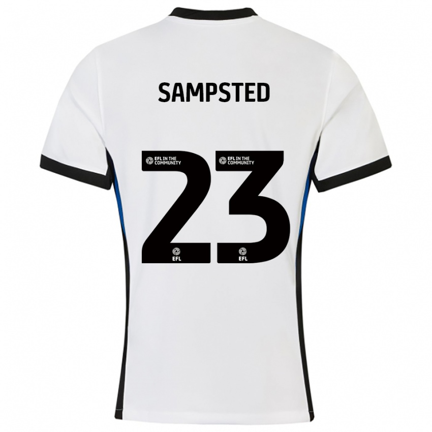 ילדים אלפונס סמפסטד #23 לבן כחול הרחק ג'רזי 2025/26 חולצה קצרה
