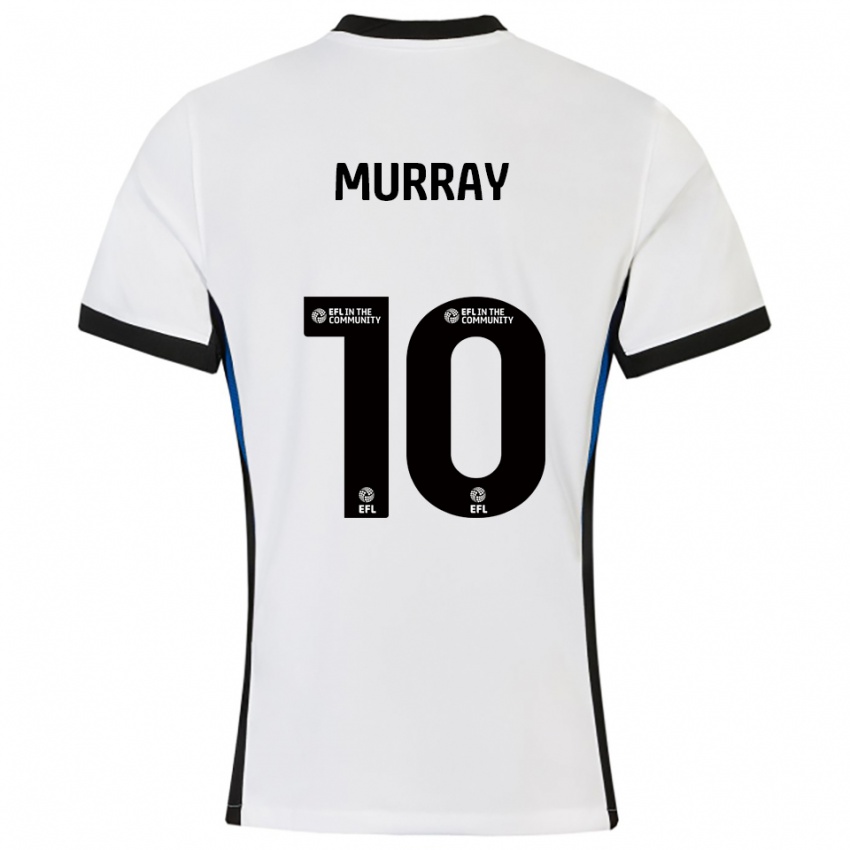 ילדים כריסטי הריסון-מוראי #10 לבן כחול הרחק ג'רזי 2025/26 חולצה קצרה