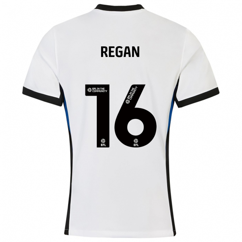 ילדים Rory Regan #16 לבן כחול הרחק ג'רזי 2025/26 חולצה קצרה