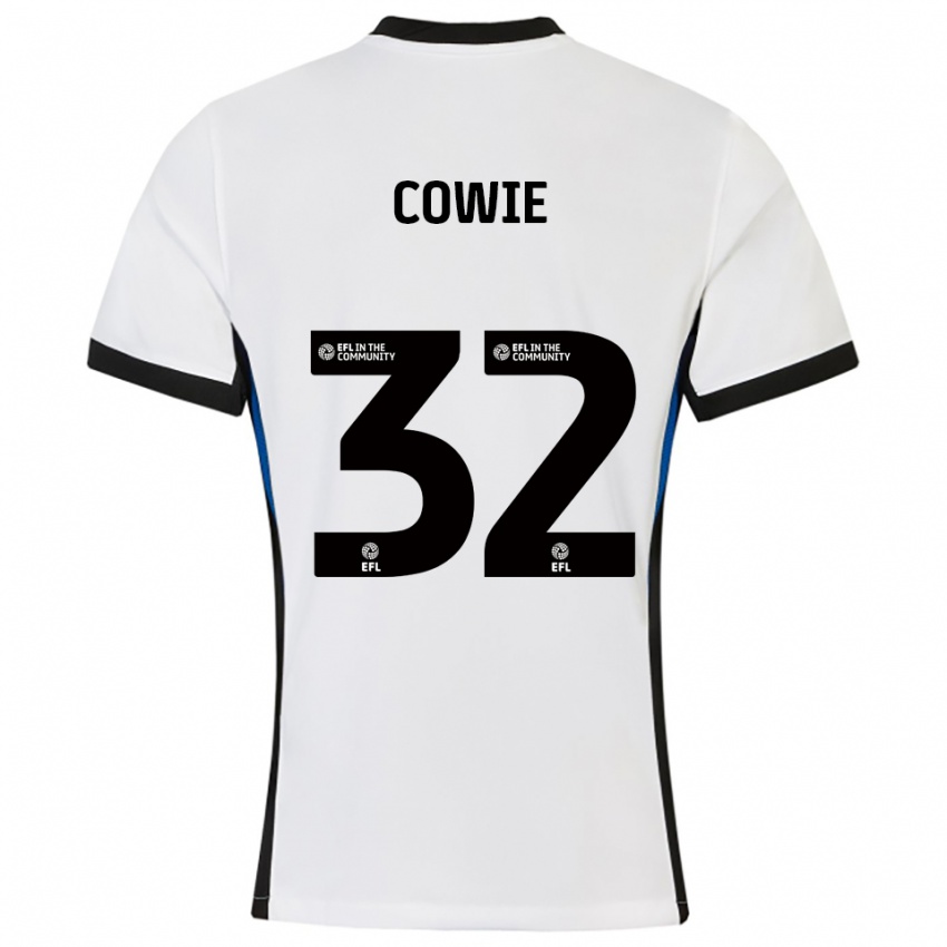 ילדים אבי קאווי #32 לבן כחול הרחק ג'רזי 2025/26 חולצה קצרה