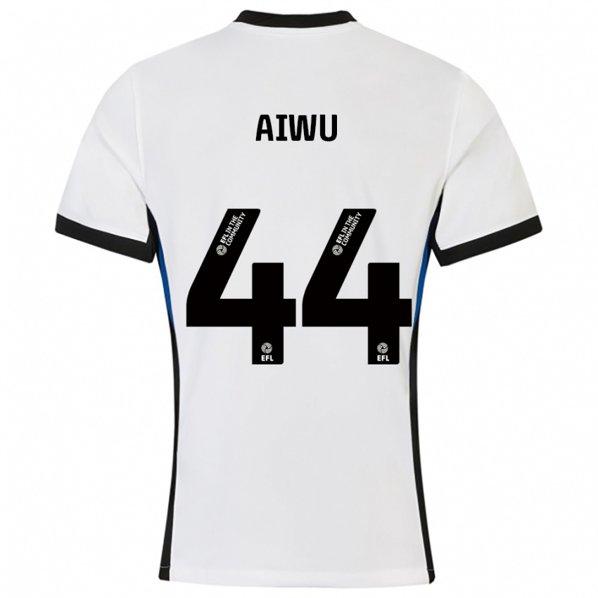 ילדים עמנואל איווו #44 לבן כחול הרחק ג'רזי 2025/26 חולצה קצרה