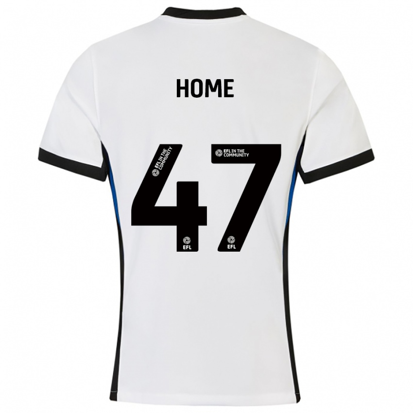 ילדים ג'וש הום #47 לבן כחול הרחק ג'רזי 2025/26 חולצה קצרה