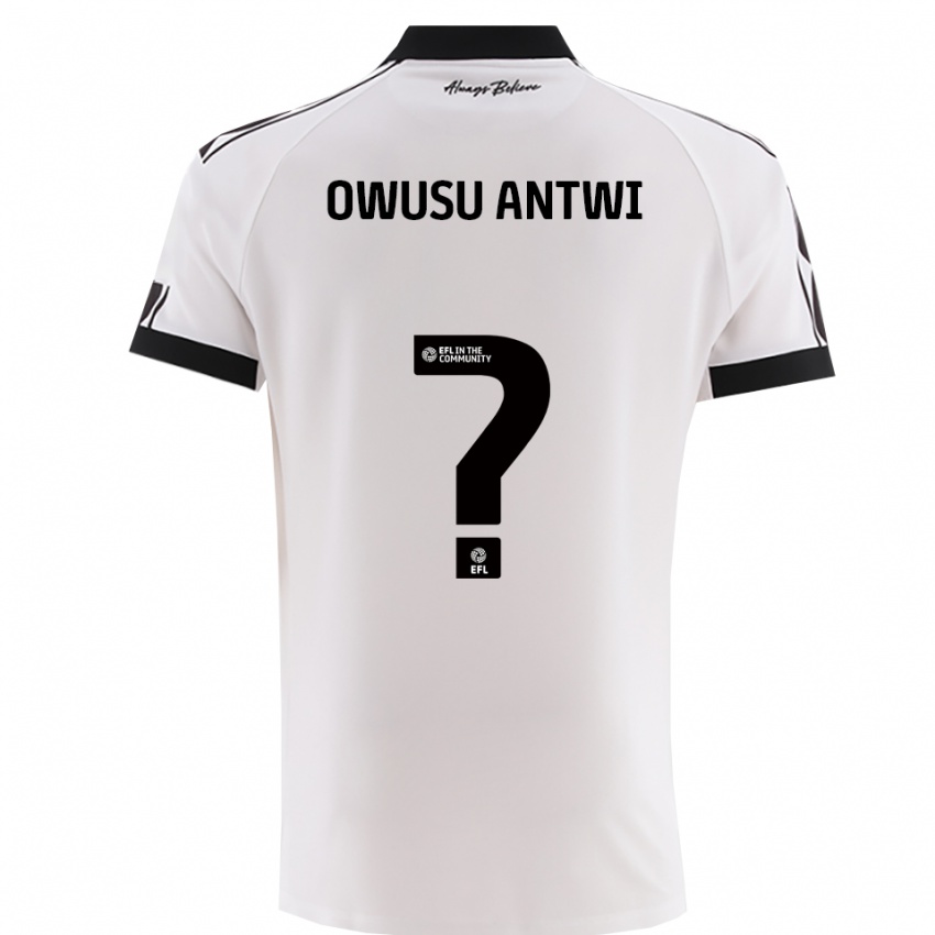 ילדים פילברט אווסו-בקר #0 לבן שחור הרחק ג'רזי 2025/26 חולצה קצרה