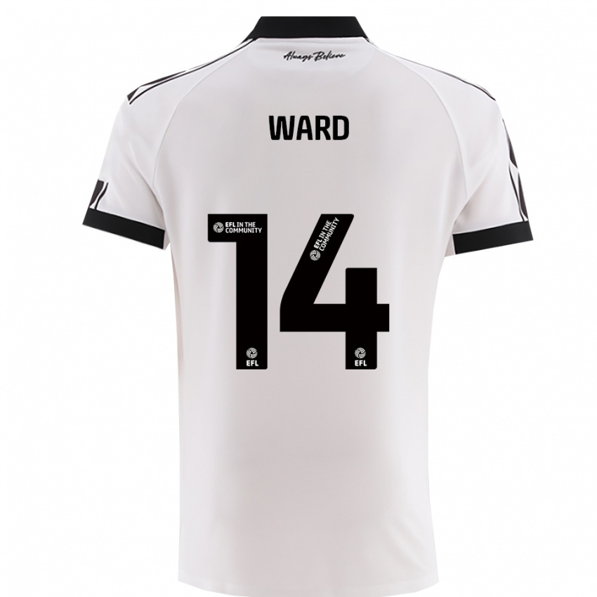 ילדים מארי וורד #14 לבן שחור הרחק ג'רזי 2025/26 חולצה קצרה