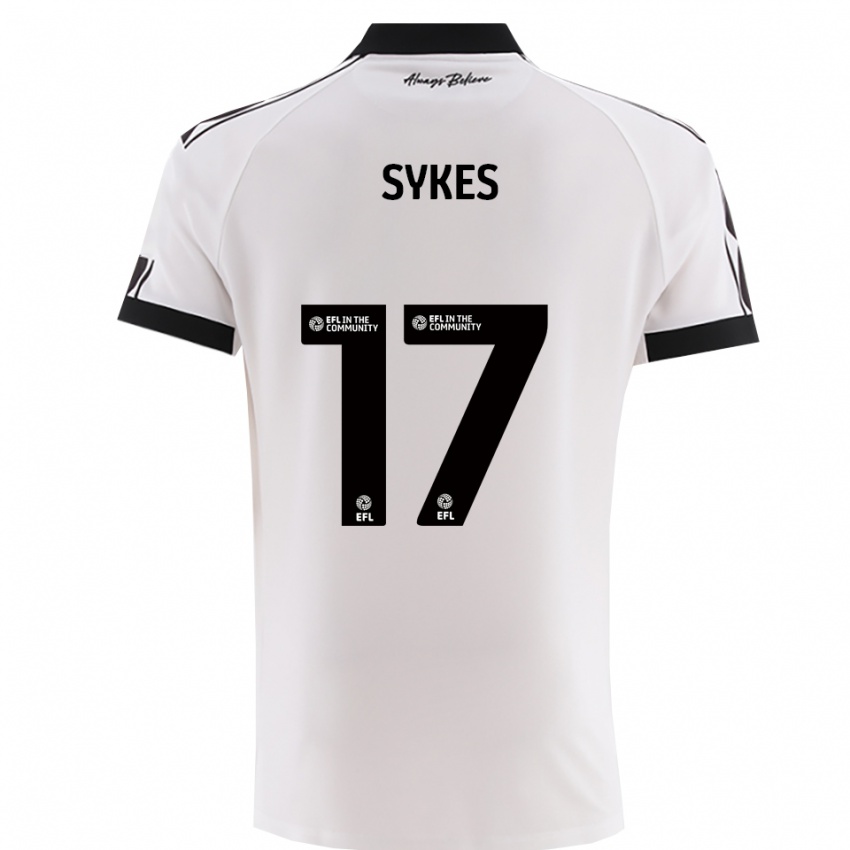 ילדים מארק סייקס #17 לבן שחור הרחק ג'רזי 2025/26 חולצה קצרה ילדים מארק סייקס #17 לבן שחור הרחק ג'רזי 2025/26 חולצה קצרה
