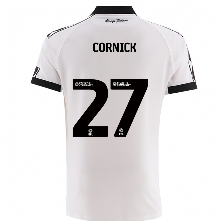 ילדים הארי קורניק #27 לבן שחור הרחק ג'רזי 2025/26 חולצה קצרה