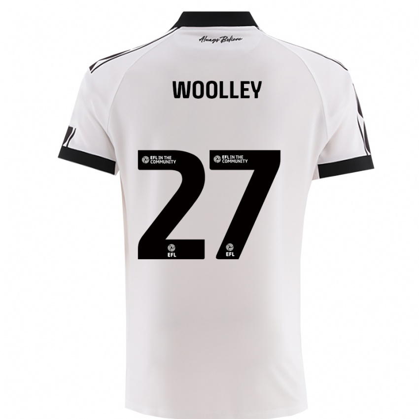 ילדים ג'סי וולי #27 לבן שחור הרחק ג'רזי 2025/26 חולצה קצרה