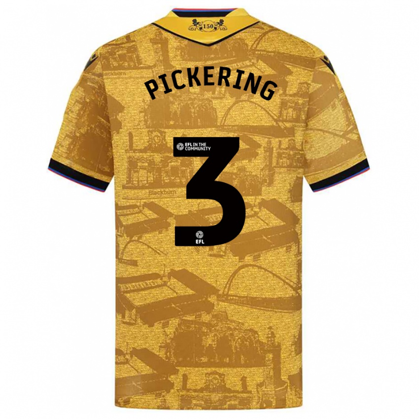 ילדים הארי פיקרינג #3 זהב שחור הרחק ג'רזי 2025/26 חולצה קצרה