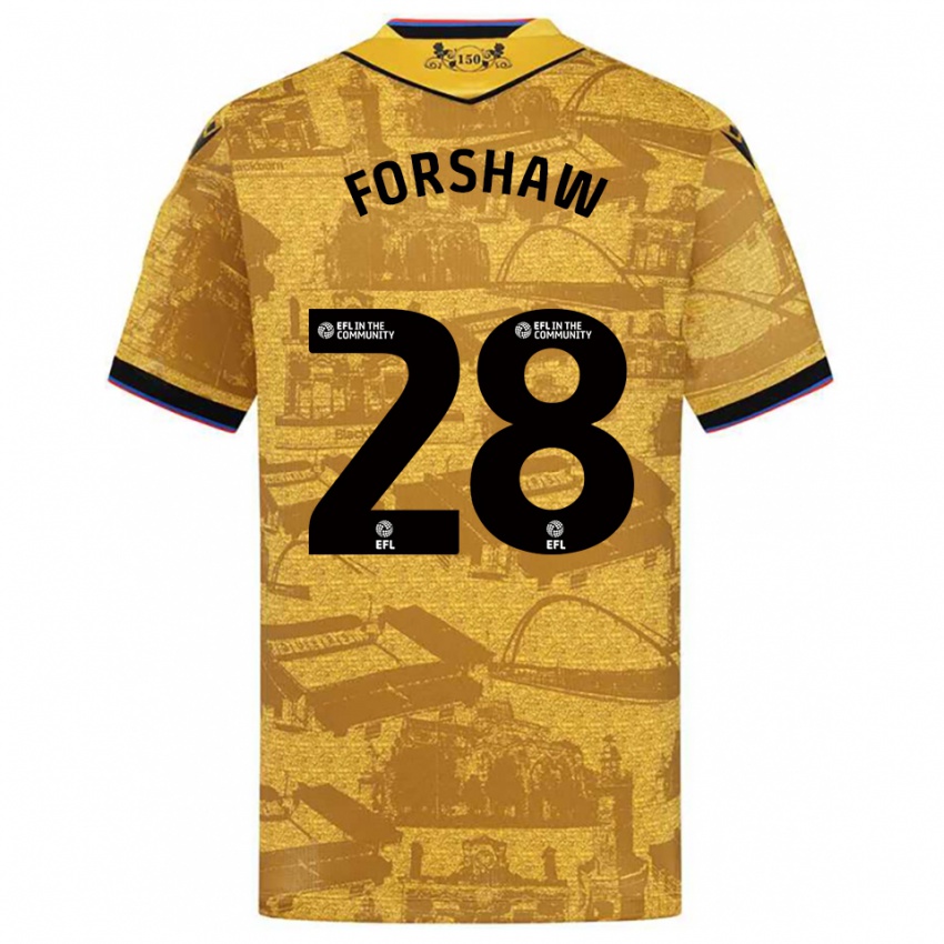 ילדים אדם פורשו #28 זהב שחור הרחק ג'רזי 2025/26 חולצה קצרה