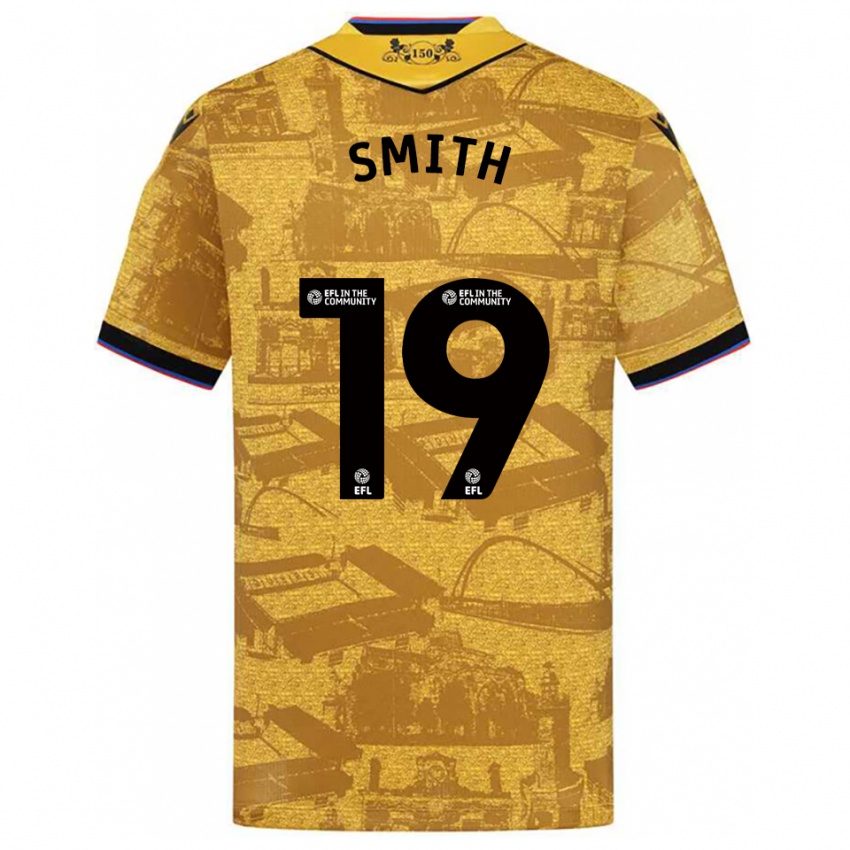 ילדים אווי סמית׳ #19 זהב שחור הרחק ג'רזי 2025/26 חולצה קצרה