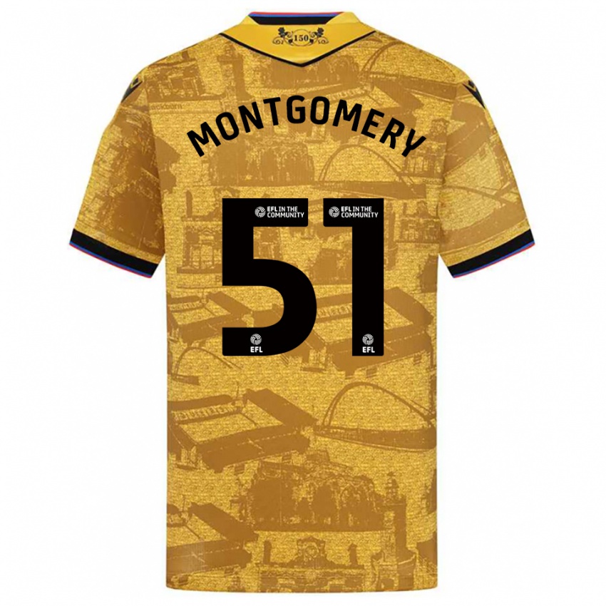 ילדים קריסטי מונטגומרי #51 זהב שחור הרחק ג'רזי 2025/26 חולצה קצרה