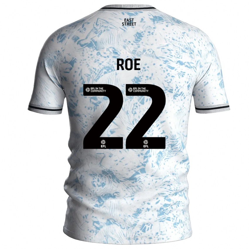 ילדים בת׳אן רו #22 לבן תכלת הרחק ג'רזי 2025/26 חולצה קצרה