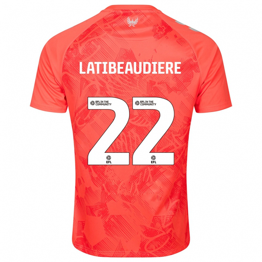 ילדים ג'ואל לטיבודיר #22 כתום לבן הרחק ג'רזי 2025/26 חולצה קצרה