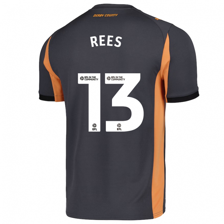 ילדים הארווי ריס #13 אפור כתום שחור הרחק ג'רזי 2025/26 חולצה קצרה